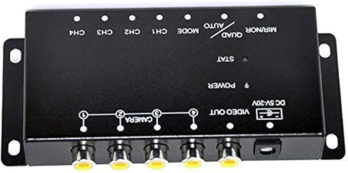 Auto Wayfeng WF® IR Control 4 Cameras Video Control Car Cameras Image Switch Combiner Box for Left View Right View Front Rear Parking Camera Box
