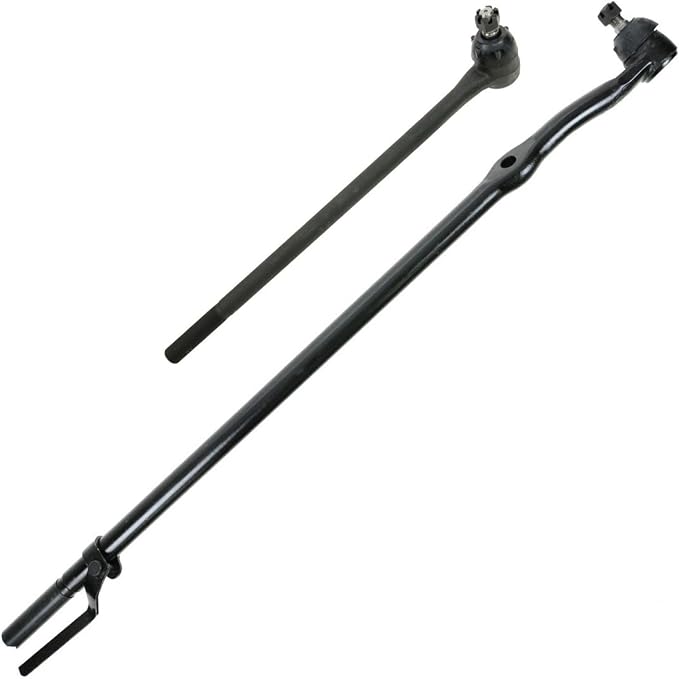TRQ Inner Driver and Passenger Side Tie Rod Set 2 Piece Compatible with 86-96 Ford Bronco F-150 89-96 Ford F-250 RWD 4200lb Front Axle 97 F-250 RWD 4200lb Front Axle Twin I-Beam Suspension