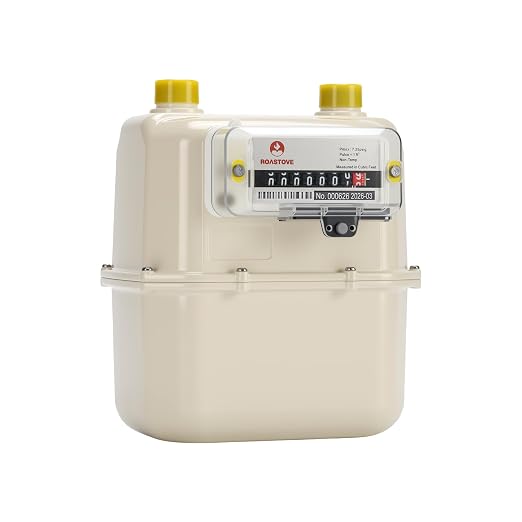 3/4" NPT Gas Submeter，Diaphragm Meter for Natural Gas, Propane Vapor, Air & Non-Corrosive Gases, Cubic Feet Readout, Aluminum Housing，Without Pulse Output