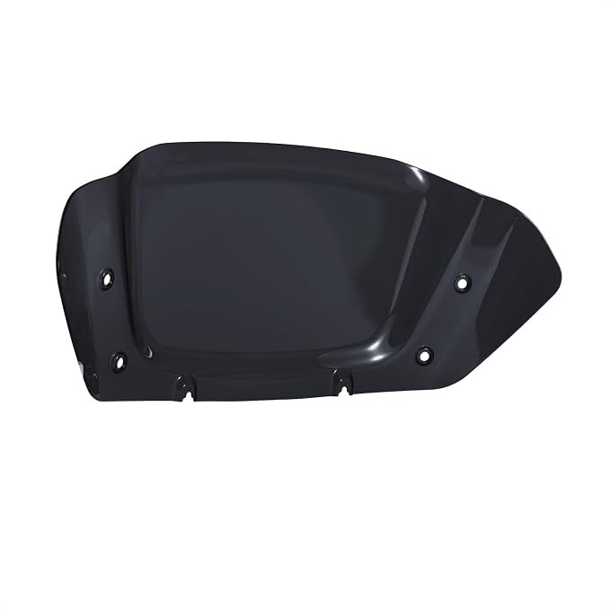 10" Wave Windshield Windscreen Wind Splitter Compatible for Harley Street Glide FLHX 2024-2025, CVO Street Glide FLHXSE 2023-2025, FLHXU 2025 (Black)