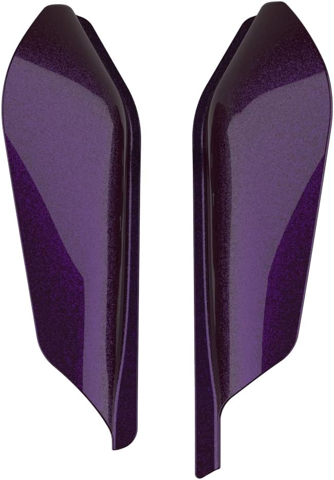 Advanblack 2024 RG Mid Frame Air Deflectors Compatible for Harley Touring Street Glide, Road King, Electra Glide, 2009-2025(Hard Candy Mystic Purple Flake)