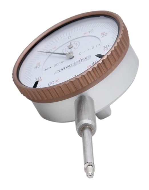 Accusize 0-1" Dial Indicator, Resolution: 0.001", P900-S102 | 0-1" x 0.001", AGD2 Style, Lug Back