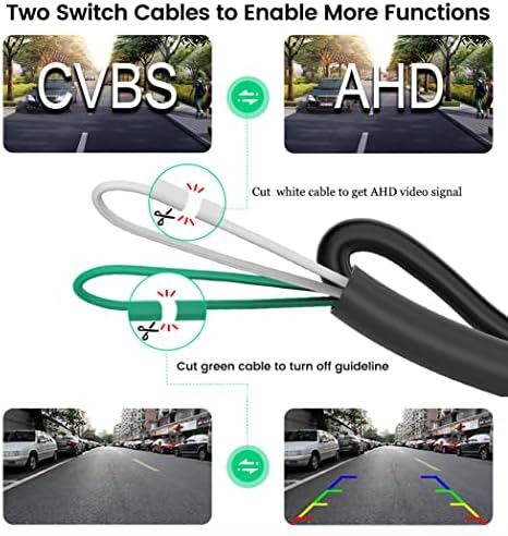 GreenYi AHD Monitor Camera Set, 800x480 HD TFT Monitor + VW Trunk 720P Rear View Camera