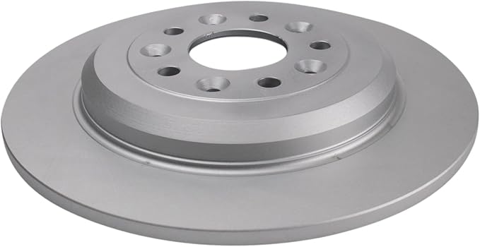 TRQ Rear Brake Rotor Set G Coated Solid Compatible with 2005-2019 Ford Five Hundred Freestyle Taurus Taurus X Flex Edge Explorer 2009-2019 Lincoln MKS MKT MKX 2005-2009 Mercury Montego Sable