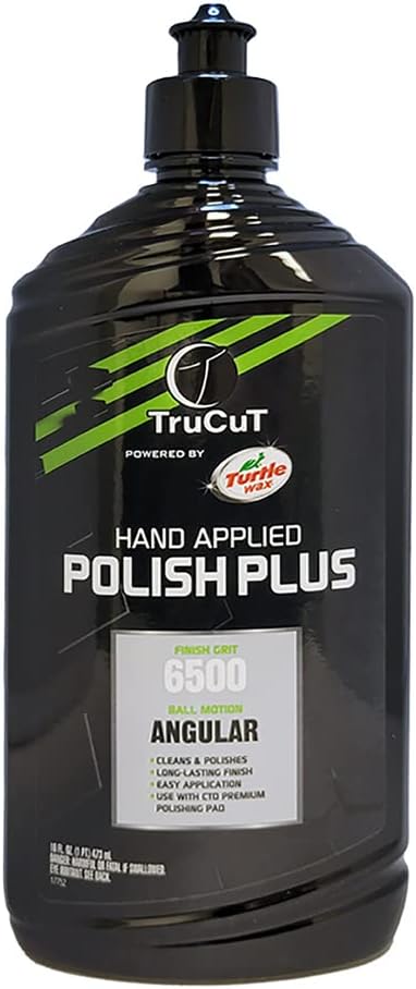 Creating the Difference TruCut Hand Applied Polish Plus Bowling Ball Polish | Powered by Turtle Wax | 6500 Finish Grit | Angular Ball Motion – Cleans & Polishes