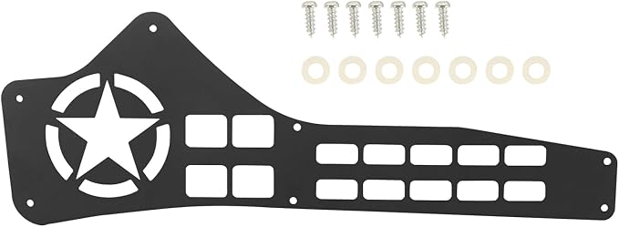 Hooke Road Tacoma Center Console MOLLE Storage Panel Compatible with Toyota Tacoma 16-23 3rd Gen Pickup Trucks (Driver Side)