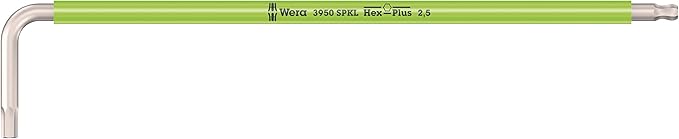 Wera - 05022699001 - L-key set, 3950/9 Hex-Plus Multicolour HF Stainless 1 L-key set, metric, stainless steel, with holding function, 9 pieces