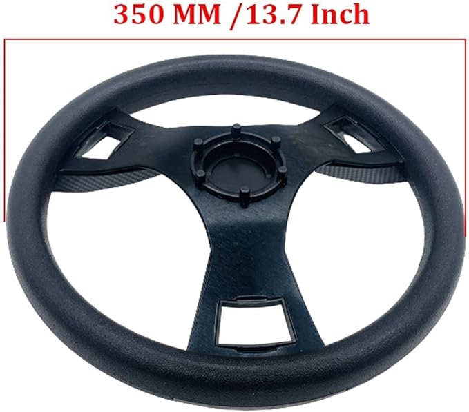 14inch Carbon Fiber Grip Golf Cart Steering Wheel for Golf Cart Club Car DS and Club Car Precedent EZGO Yamaha Steering Wheel