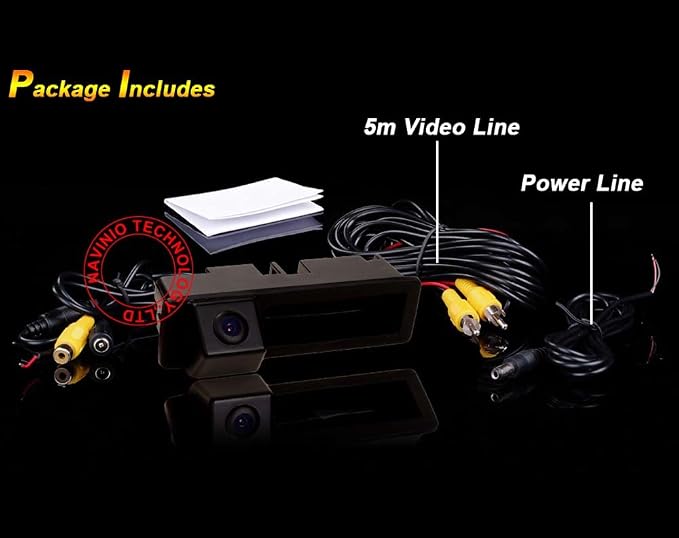 Waterproof 170 ° Revaluable Vehicle-Specific Handlebar Camera Integrated in case Back View Rear View reversing Camera for Audi A6L/Q7/A3/A4/A6L/8E