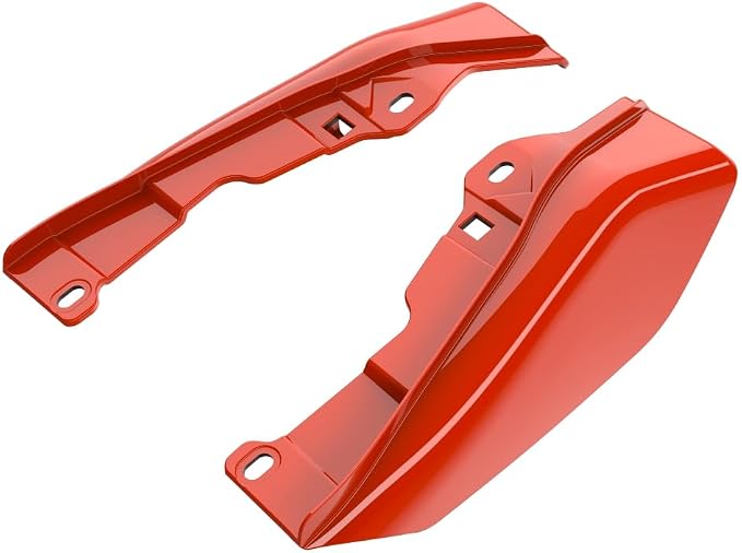 Advanblack 2026 Road Glide Mid Frame Air Deflector, Blood Orange Air Deflector Heat Shield Compatible with Harley Touring Street Glide, Road King, Electra Glide, 2009-2026
