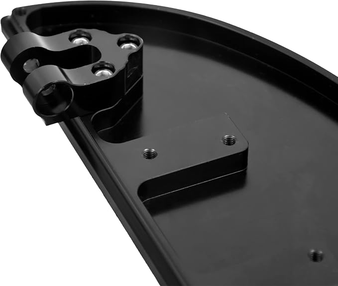 Driver Floorboards Front Foot Boards Style C, Black & White | Fit For Harley 2012-2016 FLD, 1986-2017 Most FL Softail, 1986-later Touring, Non-Slip, CNC Aluminum
