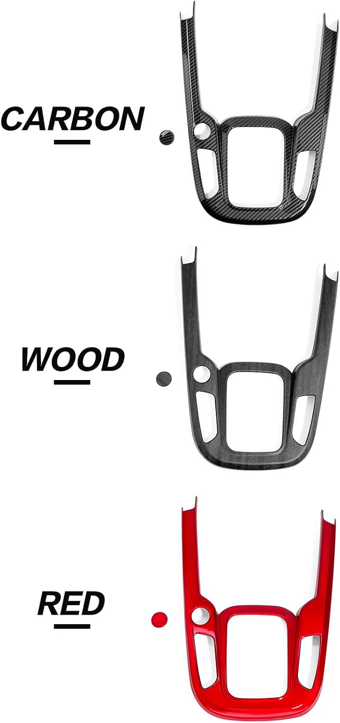 YOUTOOCAR Gear Shift Panel Cover Compatible with Kia Soul 2020-2026 Accessories (Carbon Fiber Pattern)