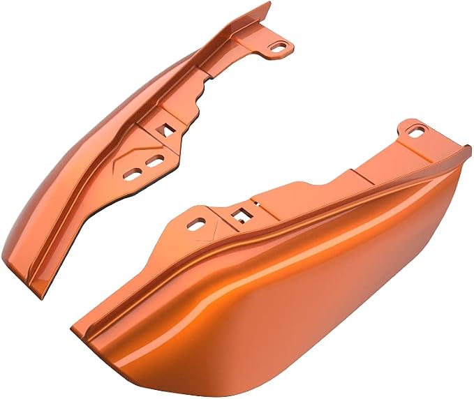 Advanblack 2024 RG Mid Frame Air Deflectors Compatible for Harley Touring Street Glide, Road King, Electra Glide, 2009-2025(Amber Whisky)