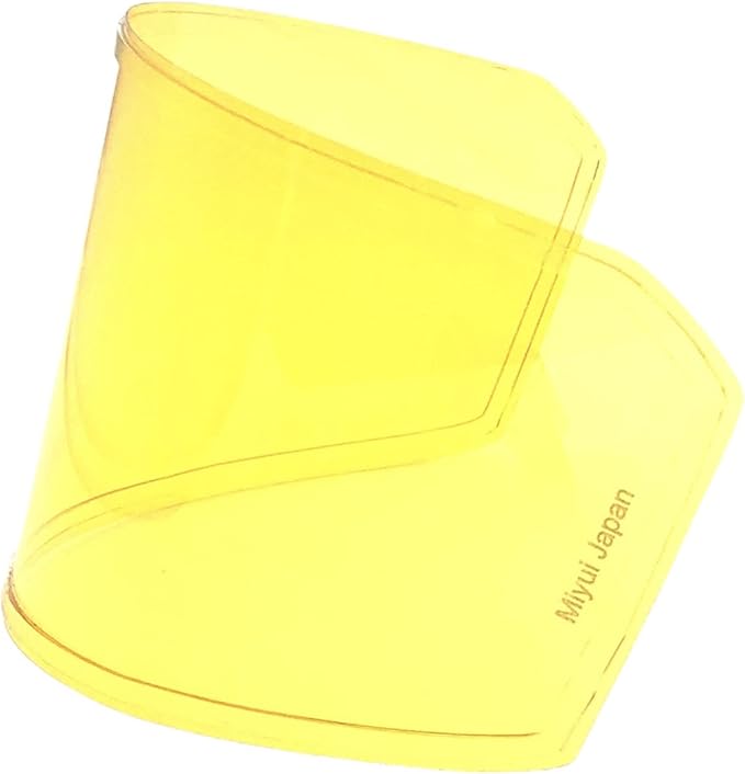 "SHIELD Universal Motorcycle Helmet Shield Anti-Fog Film, Yellow Visor Lens Insert Fog Resistant 3.83" x 10.04"