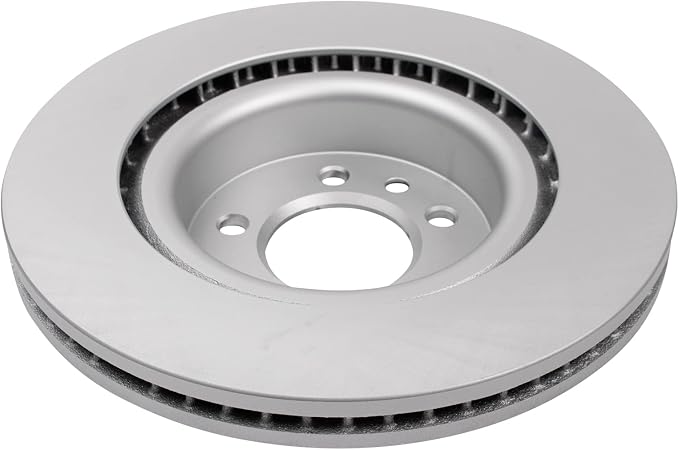 TRQ Front Brake Rotor Set G Coated Vented Compatible with 2005-2009 Land Rover LR3 2006-2009 Range Rover Sport