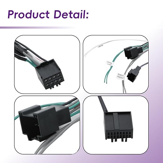 Harness Adapter Kit with ANC Defeat Harness Fit for Silverado Sierra 2014~2018, for Camaro 2016~2024, for C7 Corvette 2014~2019, Compatible with Select GM Vehicles with Bose Stereo