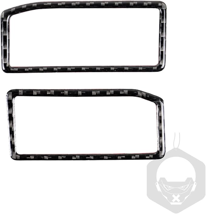 Soft Carbon Fiber Car Interior Decoration Left and Right air Vents 2/Piece Decorative Sticker for Lexus RC300 350 200T 15-24 IS250 13-20 Carbon Fiber Interior Accessories