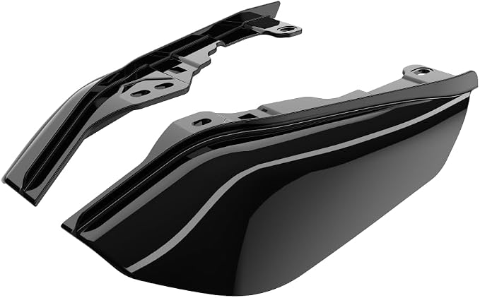 Advanblack 2025 RG Mid Frame Air Deflectors Compatible for Harley Touring Street Glide, Road King, Electra Glide, 2009-2025 (Midnight Firestorm)