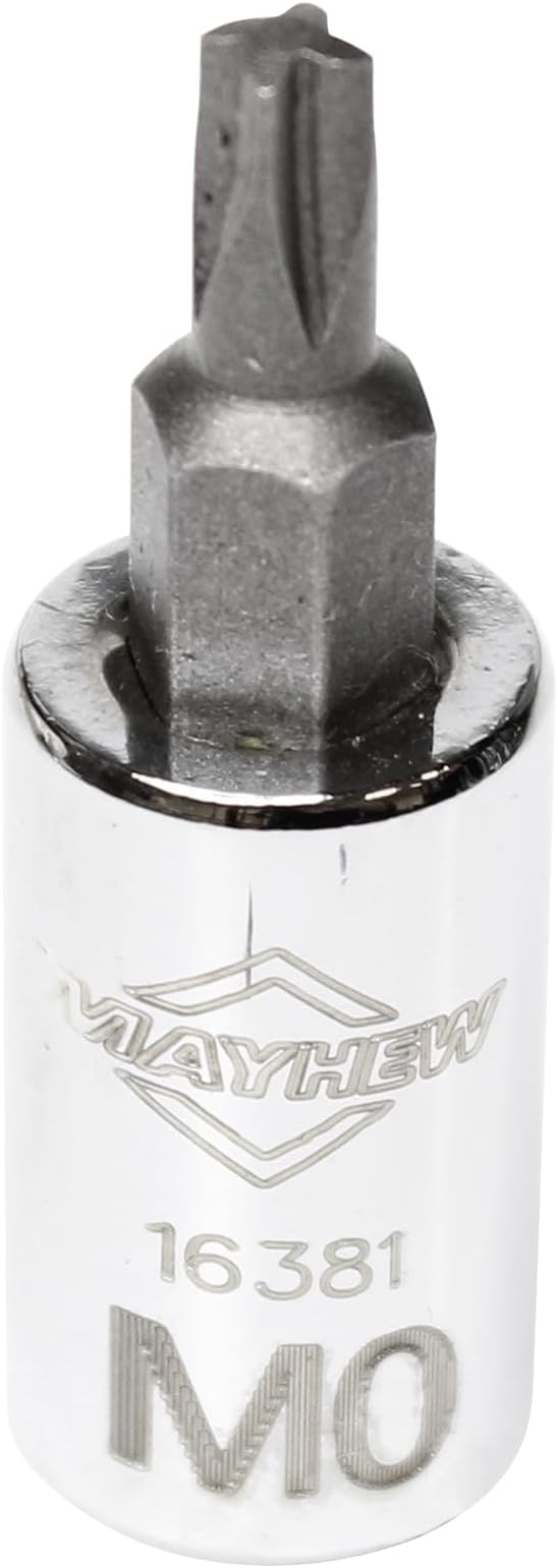 Mayhew Tools 16028 Mortorq Insert Socket Bit Set, Chrome, 6-Piece
