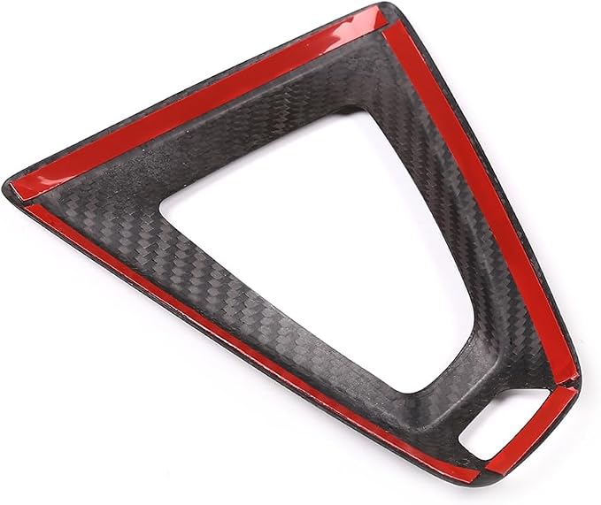Fit for BMW F80 F82 M3 M4 2014 to 2019 Center Console Gearbox Decorative Panel Frame, Real Carbon Fiber Interior Accessories Gear Lever Panel Base Cover (RHD - Black Carbon)