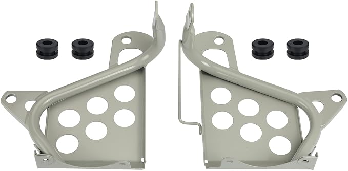 M MATI Left and Right Footrest Heel Guard Plate Kit for Yamaha B-Laster 200 YFS200 1990-2006 3JM-27445-00-00 3JM-27446-00-00