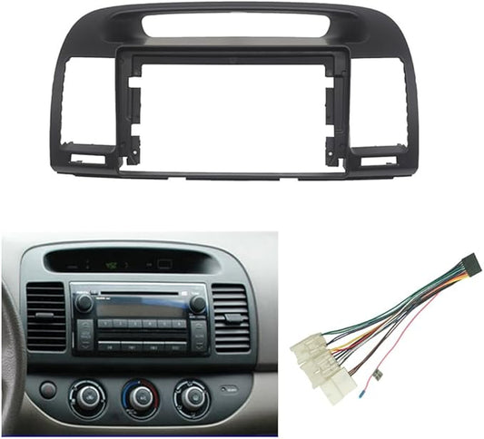 Fits for Toyota Camry 2000-2006 Black Car Radio Stereo Fascia Frame Double DIN 9 inch Dash Installation Mounting Kit