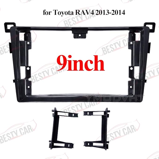 Fits for Toyota RAV4 2013-2018 Car Radio Stereo Fascia Frame Double DIN 9 inch Dash Installation Mounting Kit