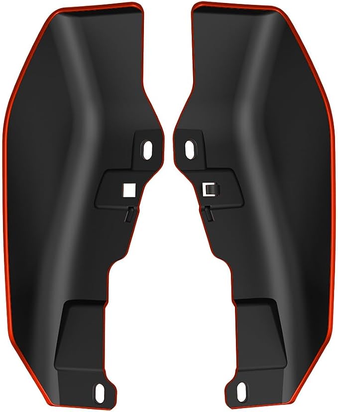 Color - Matched Mid Frame Air Deflectors Heat Shield, Perfectly Fit for Harley Touring Models 2009-2026 Rally Red