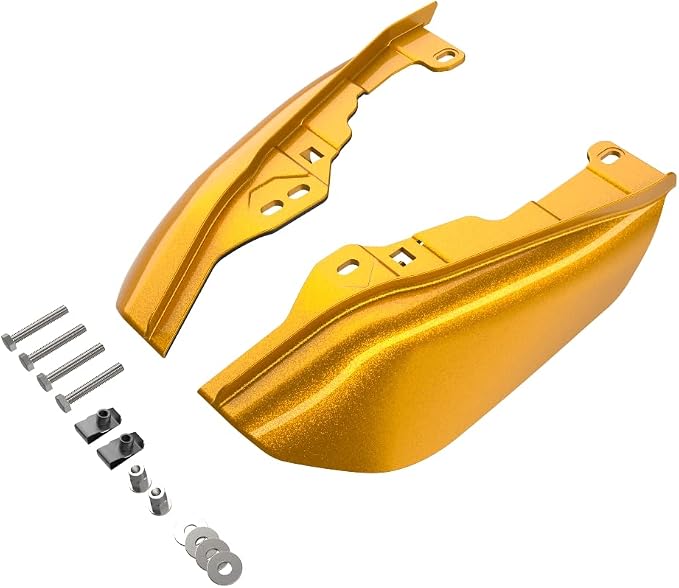 Advanblack 2024 RG Mid Frame Air Deflectors Compatible for Harley Touring Street Glide, Road King, Electra Glide, 2009-2025(Prospect Gold)