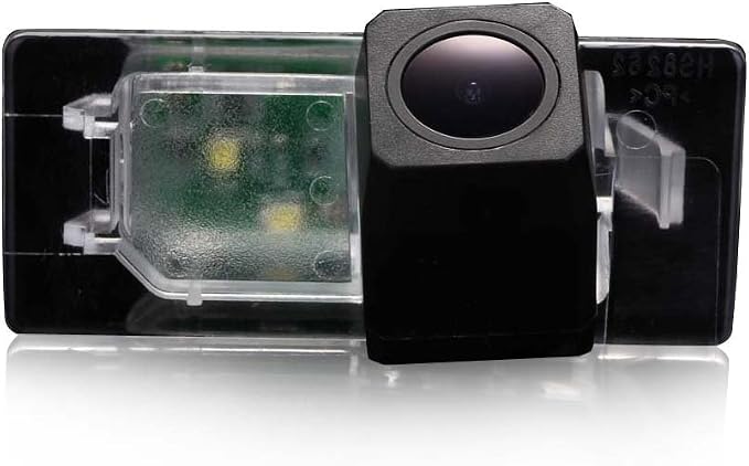 Super Pro HD Waterproof Car Rear View Backup License Plate Light Camera Night Vision, Replacement for Audi A4L A6L A1 A7 S3 Q3 Q5 TT Skoda Superb Derivative Golf VI 6 Variant 2010/Golf Puls 2012