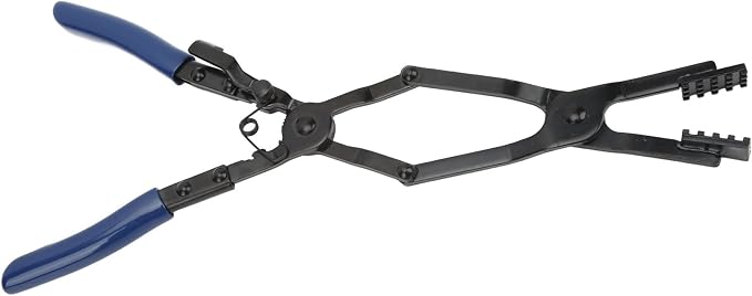 Keenso Hose Clamp Pliers, Metal Long Reach Hose Clamp Plier Universal Comfortable Grip Cross Cut Tip for Automotive Maintenance
