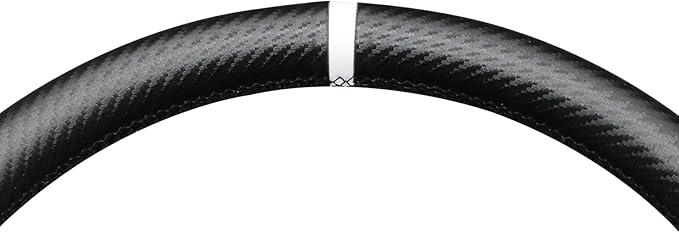 MEWANT Hand-Stitched Steering Wheel Cover Wrap for Dodge Ram 1500 2019-2023 Steering Wheel Accessories for Dodge Ram(Backsides Without Buttons)