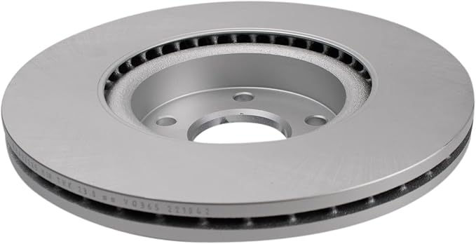 TRQ Front Brake Rotor Set G Coated Vented Compatible with 2013-2017 Ford C-Max 2013-2019 Escape 2008-2013 Volvo C30 2006-2012 C70 2004-2011 S40 2005-2011 V50
