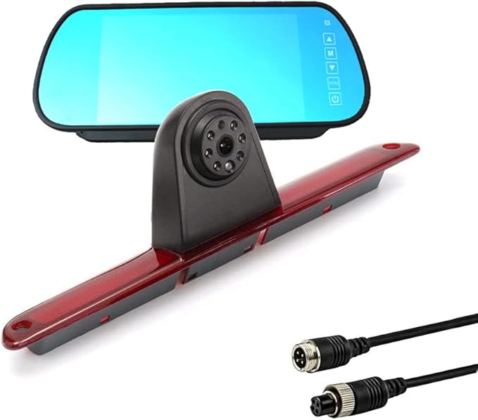 Sprinter Brake Light Backup Camera System Compatible for Transporter Sprinter W906 2007-2018/Crafter Truck Vans 2007-2016 (with 7 inch Monitor)