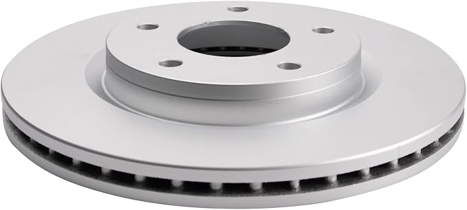 TRQ Front Brake Rotor Set G Coated Vented Compatible with 2013-2019 Nissan Sentra