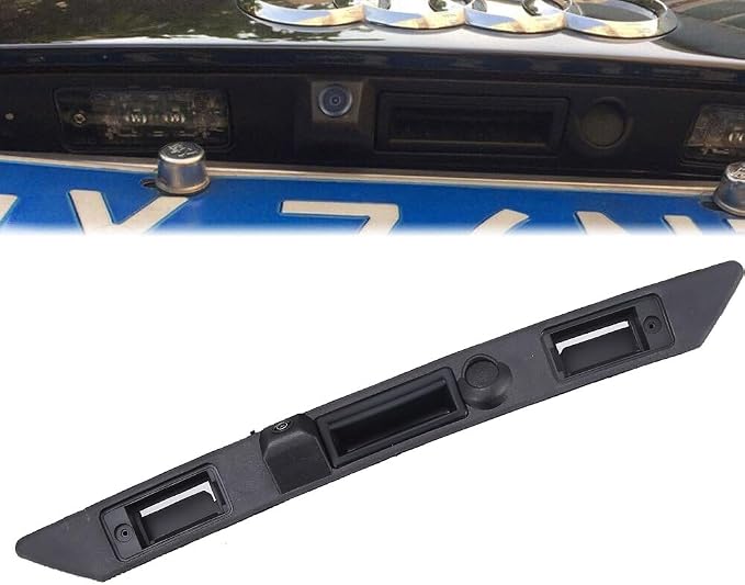 Vehicle HD Car Rear View Camera Trunk Handle with Night Vision Backup Parking Camera Replacement for Audi A3 A4/S5 A4 Limo A6/S6 Q7 RS3 S3 RS4 S4 RS6 S6 A6 A6L (No.LS8001B)