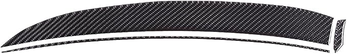 Soft Real Carbon Fiber Center Console Dashboard Panel Decoration Sticker Trim,Fit for Infiniti G-Series 2007-2013 Auto Interior Accessories 3PCS (Black Carbon Fiber)