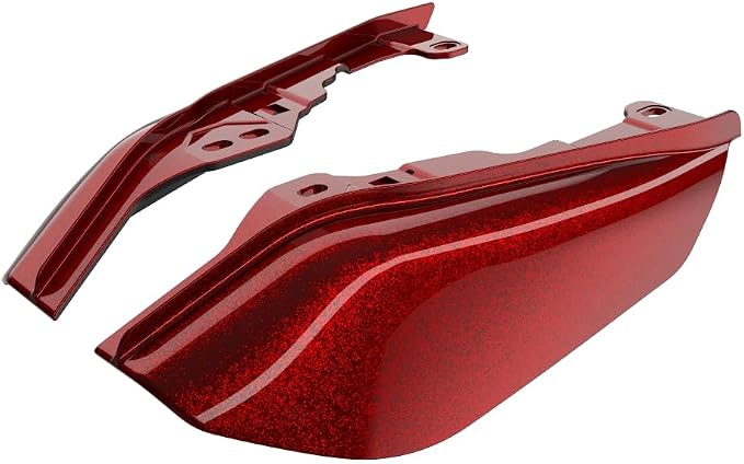 Advanblack 2024 RG Mid Frame Air Deflectors Compatible for Harley Touring Street Glide, Road King, Electra Glide, 2009-2025(Heirloom Red Fade)