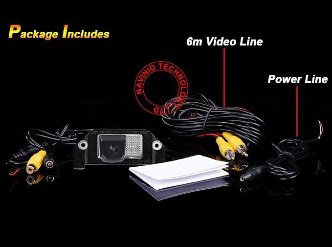 Vehicle Camera Waterproof Reversing Backup Camera Replacement for Dodge Charger Dodge Challenger Dodge Magnum Dodge Avenger Dodge Dart Chrysler 300 300C Touring 300M LX