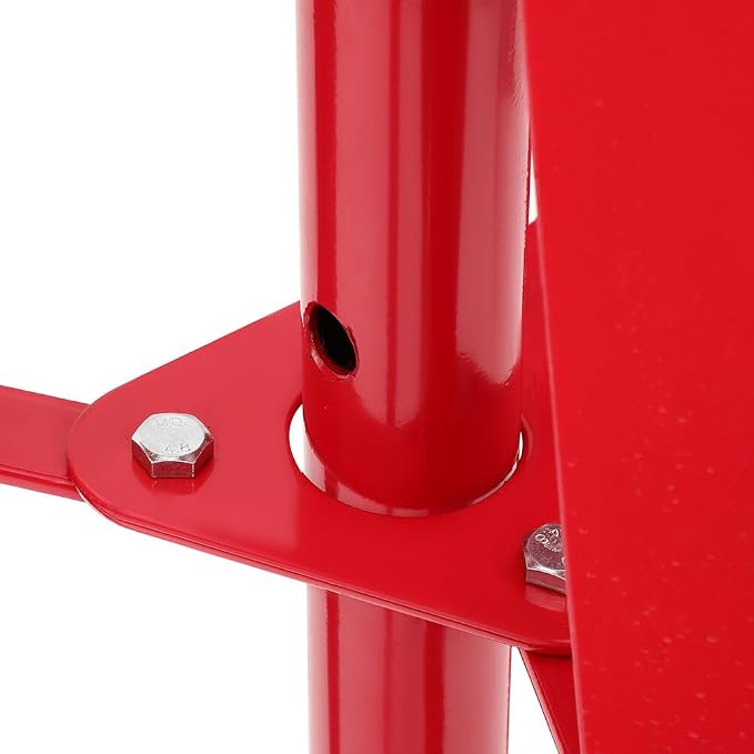 Under Hoist Tripod Stand 4000 LBS /2 Ton Capacity Lift Stand for Garages, Repair Shops, and DIY, Lift Range 47" to 82.7", Heavy Duty Steel, Red