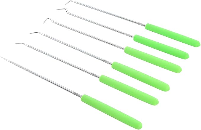 OEMTOOLS 26517 6-Piece Hook and Pick Set, Precision Manipulation for Automotive and Electronics, Durable Steel Construction, Versatile Tool Set