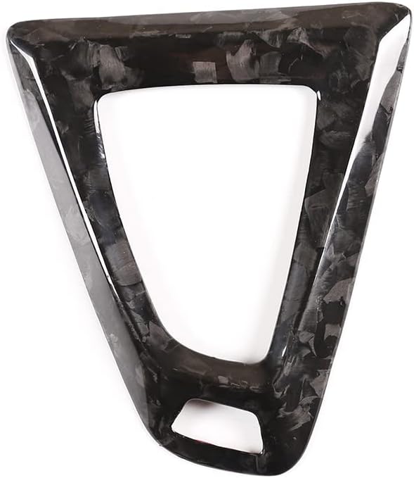 Fit for BMW F80 F82 M3 M4 2014 to 2019 Center Console Gearbox Decorative Panel Frame, Real Carbon Fiber Interior Accessories Gear Lever Panel Base Cover (LHD - Forged Carbon)