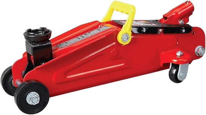 Big RED TAM83006 Torin Hydraulic Trolley Service/Floor Jack with Extra Saddle (Fits: SUVs and Extended Height Trucks), 3 Ton (6,000 lb) Capacity, Red