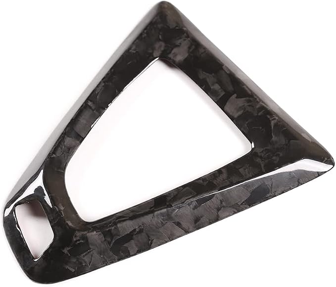 Fit for BMW F80 F82 M3 M4 2014 to 2019 Center Console Gearbox Decorative Panel Frame, Real Carbon Fiber Interior Accessories Gear Lever Panel Base Cover (LHD - Forged Carbon)