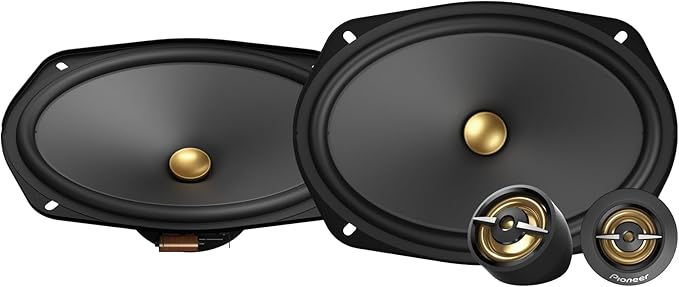 PIONEER A-Series PlusTS-A6901C 6” x 9” 2-Way Speakers (Pair) – 450W Max, Crisp Highs + Clear Vocals, Enhanced Bass, Ideal Factory Upgrade, Installation Adaptors Included