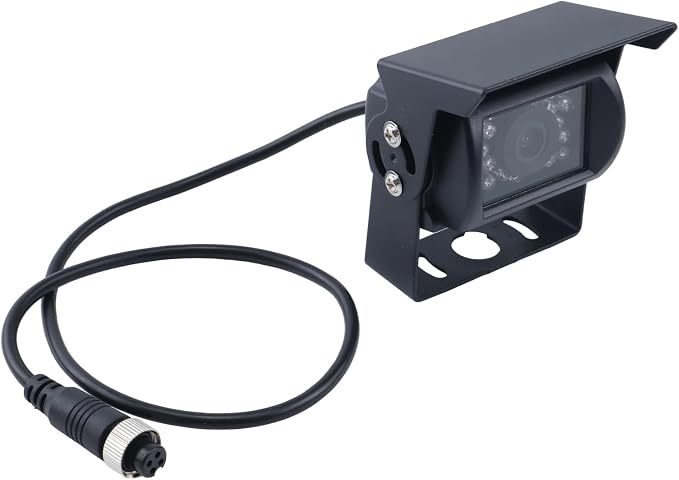 Night Vision Camera Compatible with Trailer Pickup Van RV Camper Color Rear/Front View Heated Waterproof with Audio 4-Pin Connection Black Replace for Buyers 8881211