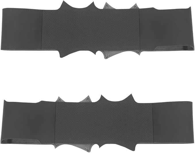 MEWANT Hand Stitch Black Artificial Leather Steering Wheel Wrap for Dodge RAM 1500 2012-2018 1500 Classic 2500 3500 5500