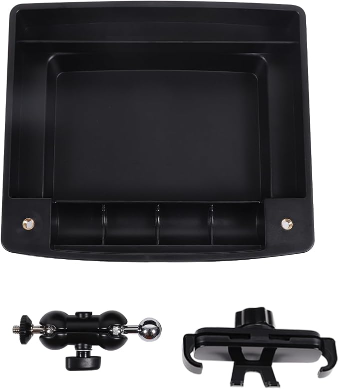 Aunginsy Center Console Dash Storage Tray With Phone Holder Compatible with Nissan Frontier 2009-2017, Dashboard Multi-Functional Mobile Phone Mount Storage Box, Dash Organizer Tray Insert Accessories