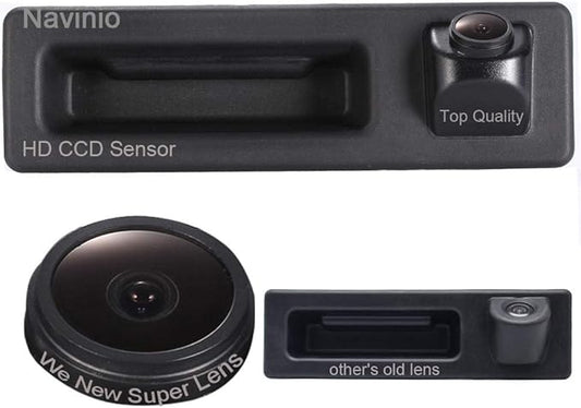 170 Degree Car Trunk Handle Backup Camera HD Rear View Reverse Camera Parking Assistance for BMW X1 X3 X4 X5 X6 F18 F35 F45 F46 F48 F80 520Li 525Li 530i 535Li 328Li 320Li(LS8006 no Switch)