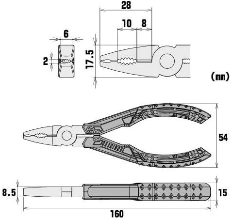 VAMPLIERS 2-PC Stripped Screw Extractor Pliers Set. Made in Japan. 8" Linesman + 6.25" Combination Pliers. High Carbon Steel.
